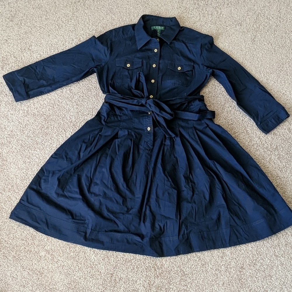 Lauren by Ralph Lauren womens size 14P shirt dress